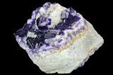 Purple Cubic Fluorite Crystal Cluster - Morocco #108705-1